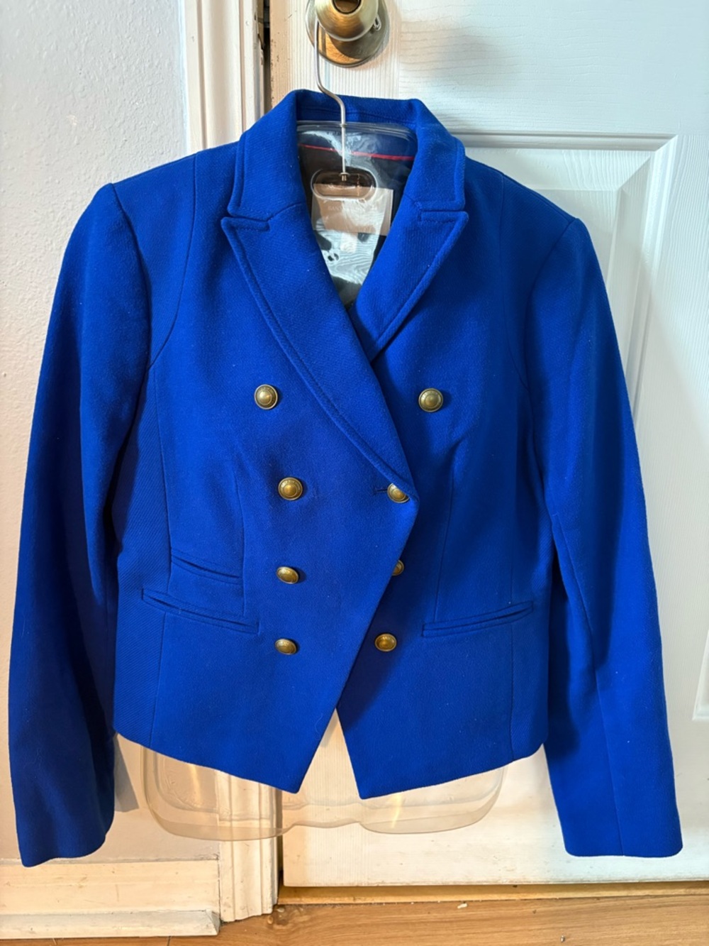 Banana Republic Women's Double-Breasted Royal Blue Blazer Jacket Sz 8